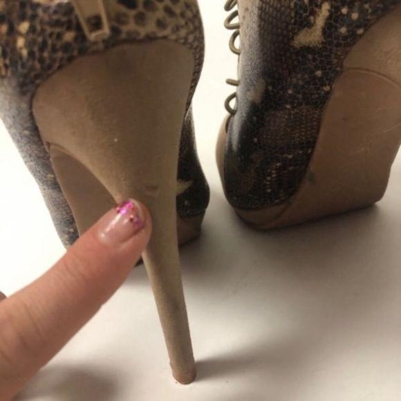 🔥Penny Loves Kenny snakeskin booties platform - Picture 6 of 8